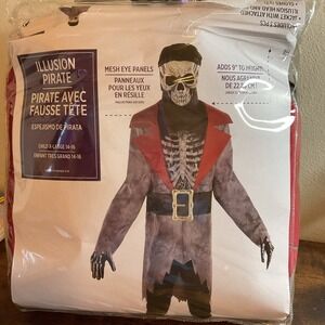 New ILLUSION PIRATE AMSCAM Halloween‎ Costume Size CHILD XL 14-16